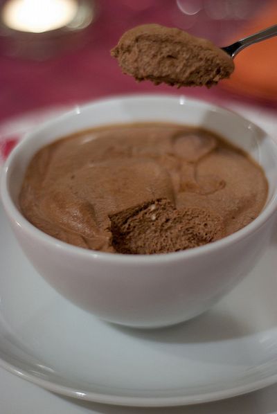 מוס שוקולד-קפה